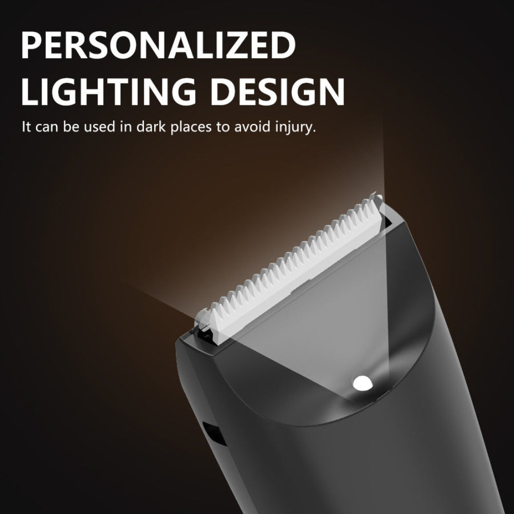 Men's Electric Groin Private Parts Versatile Body Hair Trimmer With Two Guiding Combs