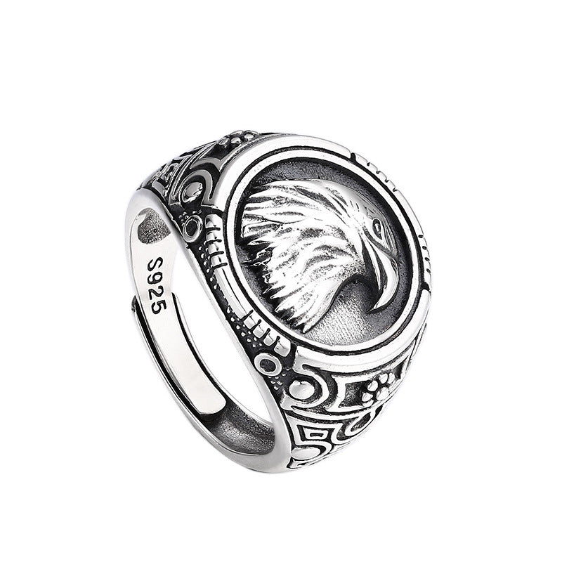 925 Sterling Silver Eagle Ring