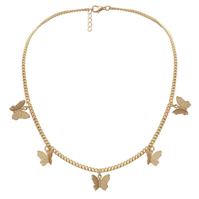 Women's Cute Fashion Golden Butterfly Pendants Necklace