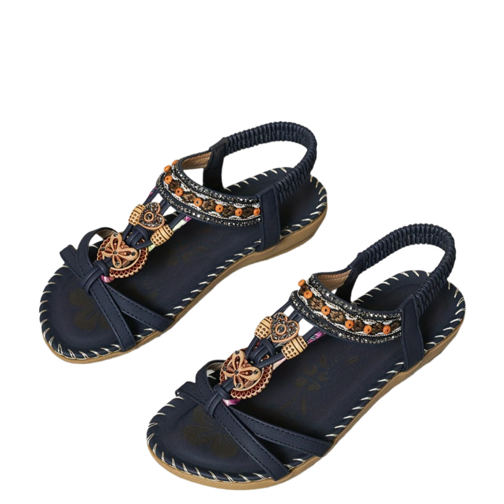 Bohemian Style Women's Shoes Flat Sandals Beaded