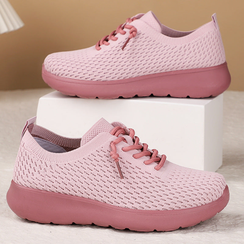 Women's Comfortable Shoes Breathable Thick Bottom Casual Sneakers