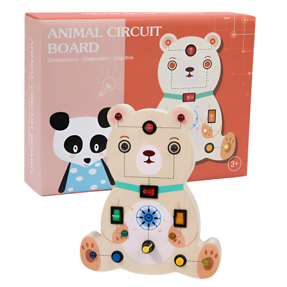 Wooden Animal Simulation Circuit Board Educational Toys