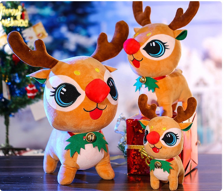 Christmas Elk Doll Ragdoll Cute Christmas Decoration Doll Plush Toy