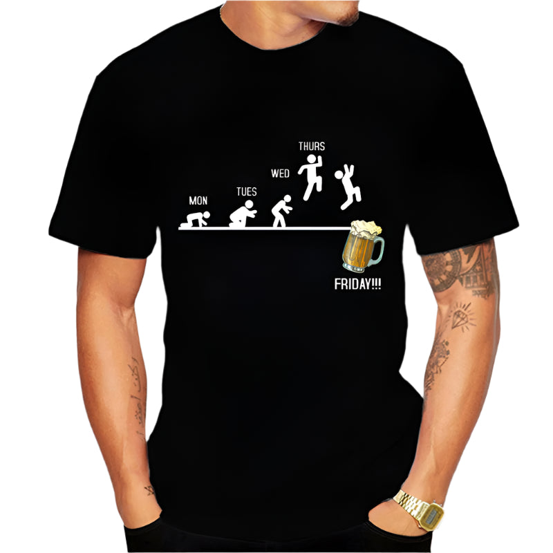 Men's Casual Friday Beer T-Shirts