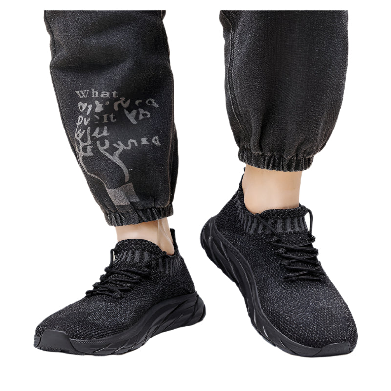 Men's Plus Size Flyknit Height Increasing Leisure Sneakers