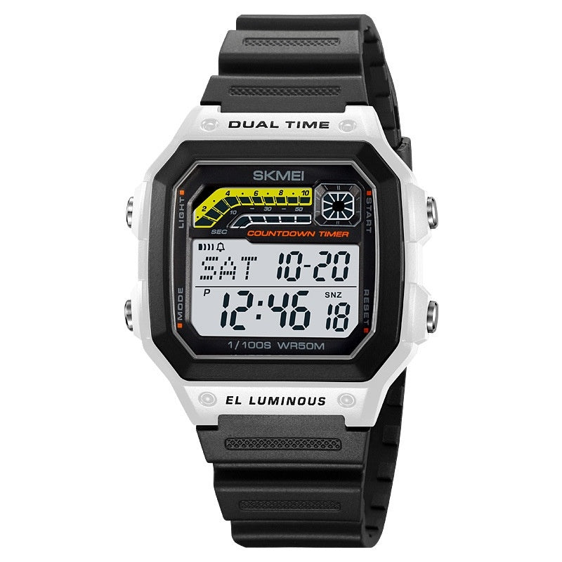 Men's Electronic Luminous Waterproof Multifunctional Digital Watch