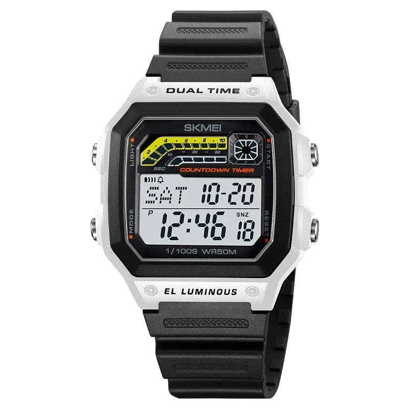 Men's Electronic Luminous Waterproof Multifunctional Digital Watch
