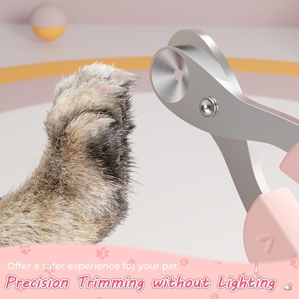 Pet Nail Claws Clipper With Non-Slip Handle For Cats Dogs Rabbits & Guinea Pigs