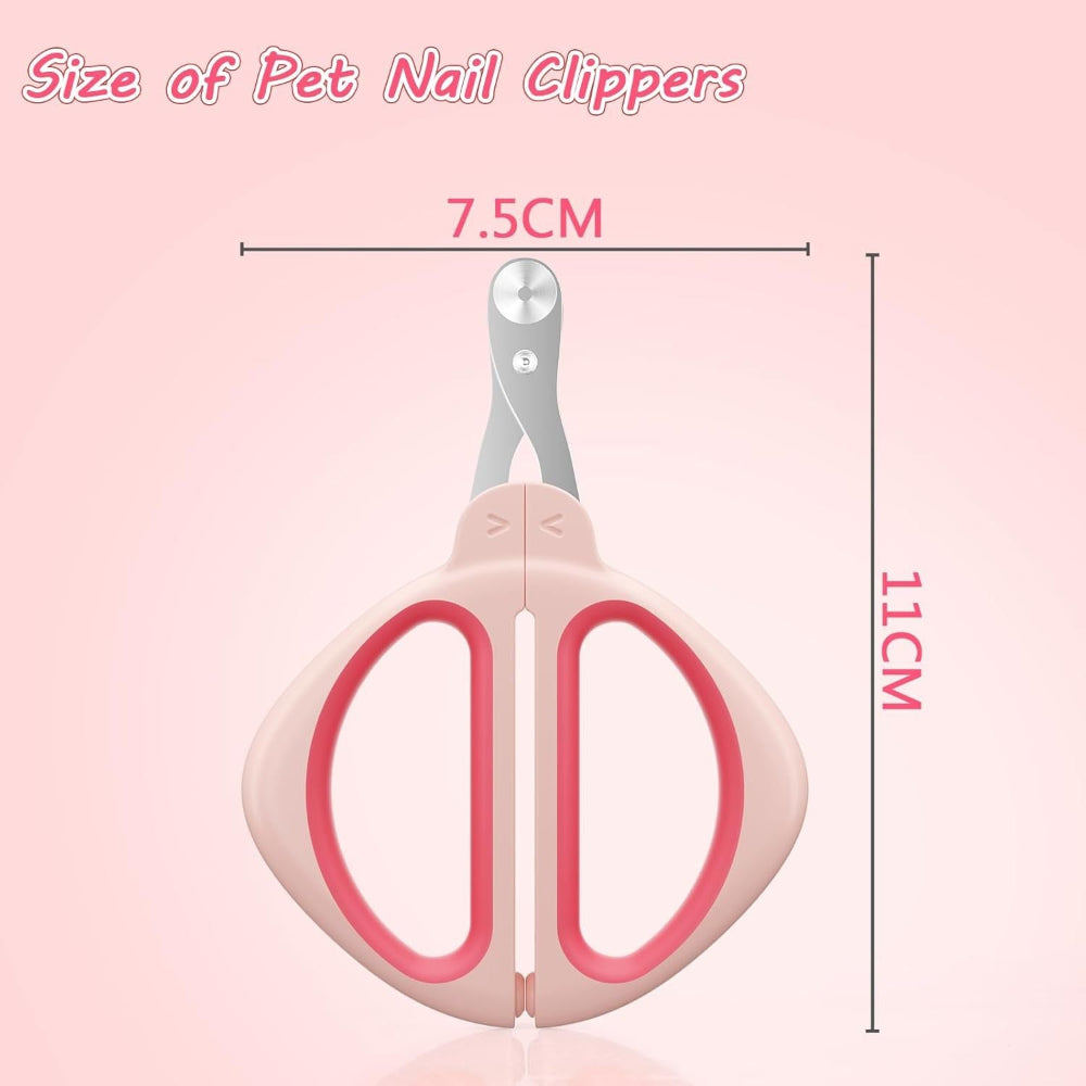 Pet Nail Claws Clipper With Non-Slip Handle For Cats Dogs Rabbits & Guinea Pigs