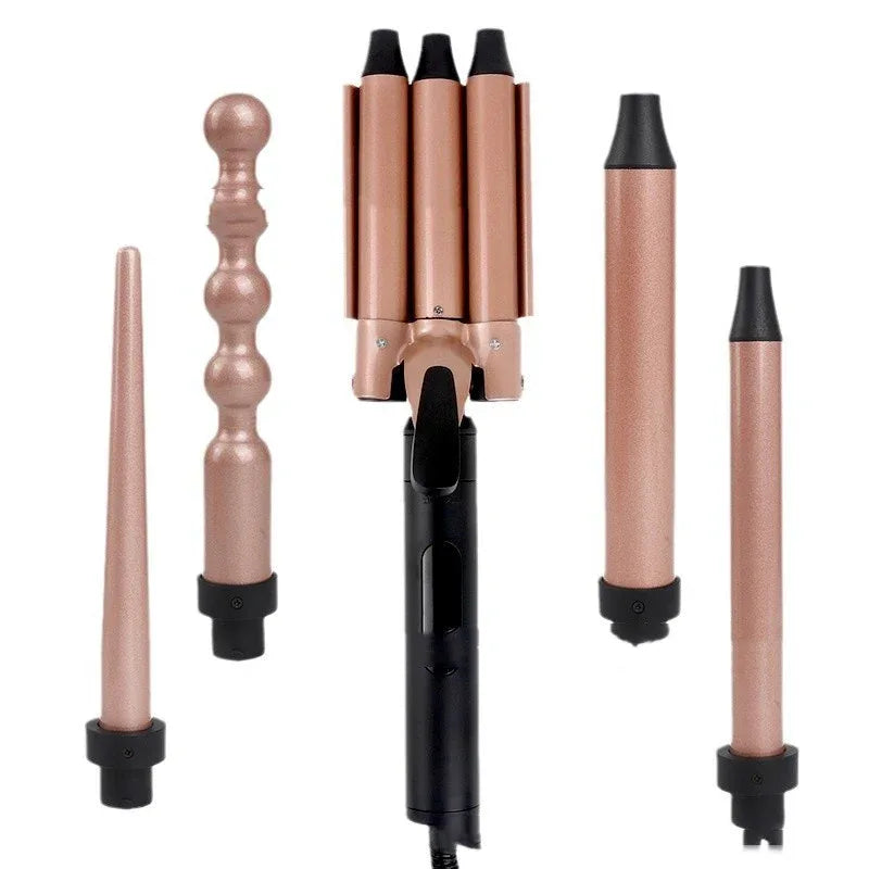 Five In One Multifunctional Curling Iron With Digital Display