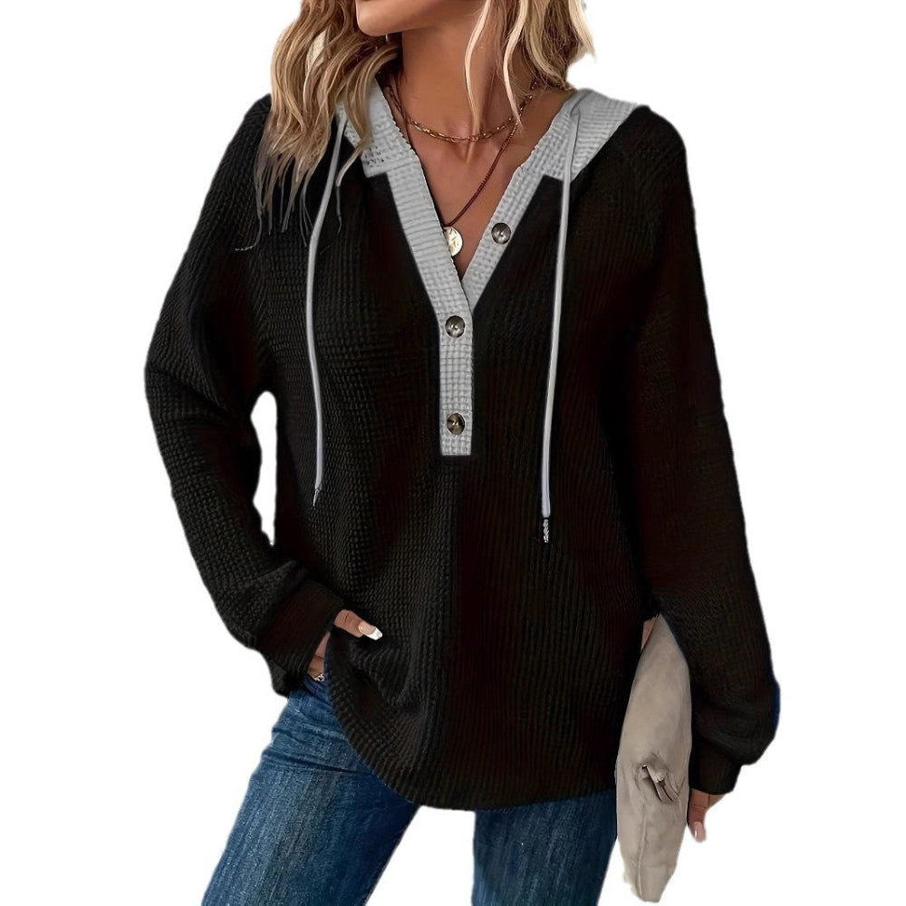 Long Sleeve Loose-Fitting Casual Women's Hoodie