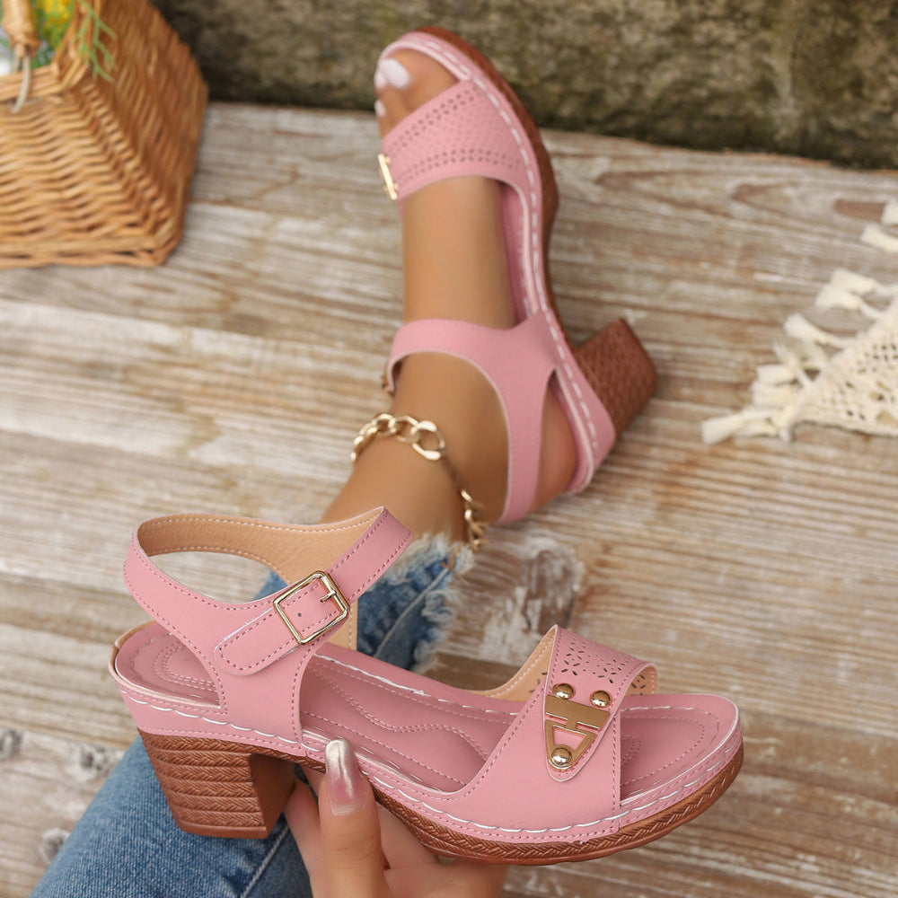 Women's Breathable Summer High Heels Sandals