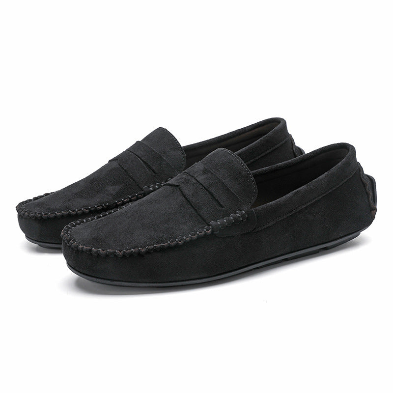 Men's Shoes Leather Slip-On Breathable Loafers