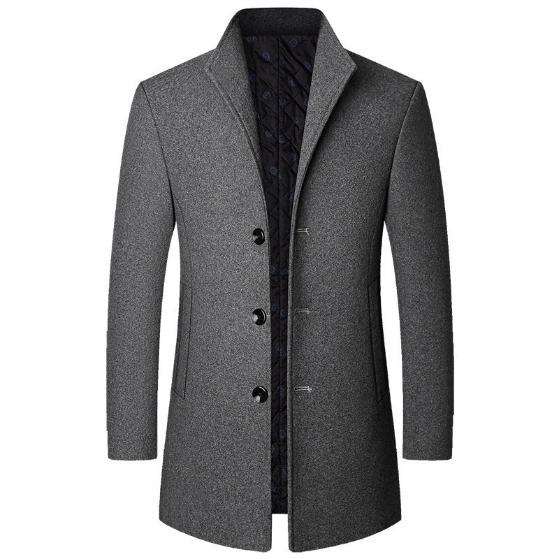 Autumn And Winter Casual Woolen Coat For Men