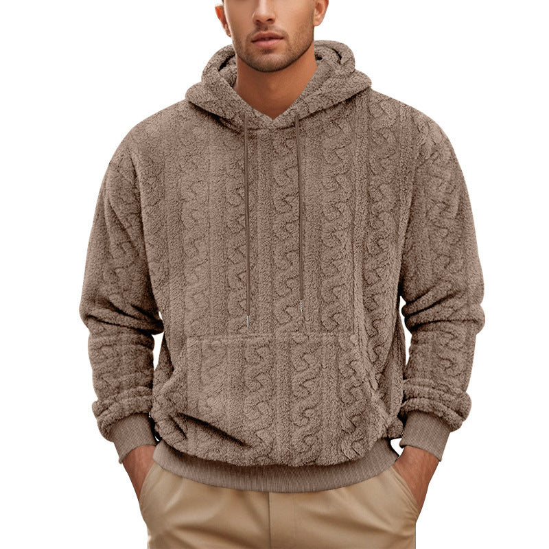Men's Leisure Hooded Sweater Hoodie Jacquard