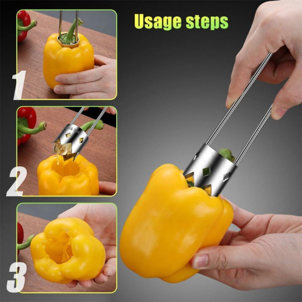 Stainless Steel Vegetables And Fruit Core Handheld Kitchen Tool