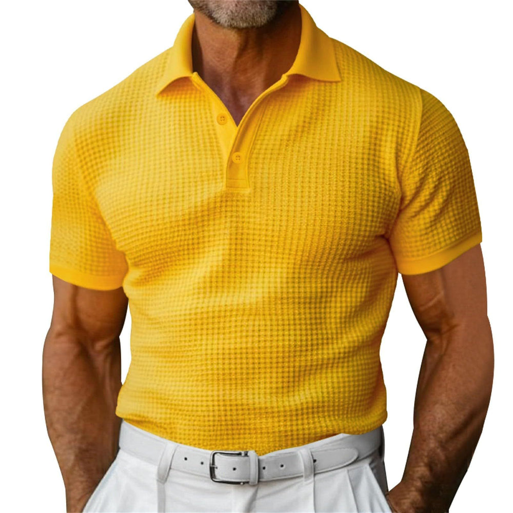 Short Sleeve Polo Shirt Men's Fashion Summer Lapel Shirt.