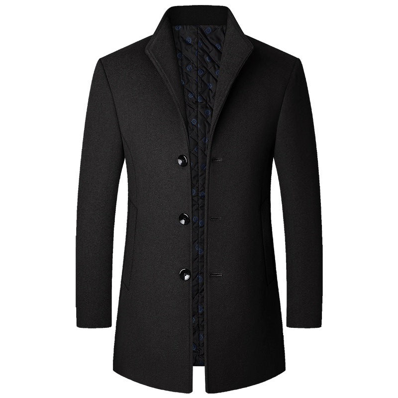 Autumn And Winter Casual Woolen Coat For Men