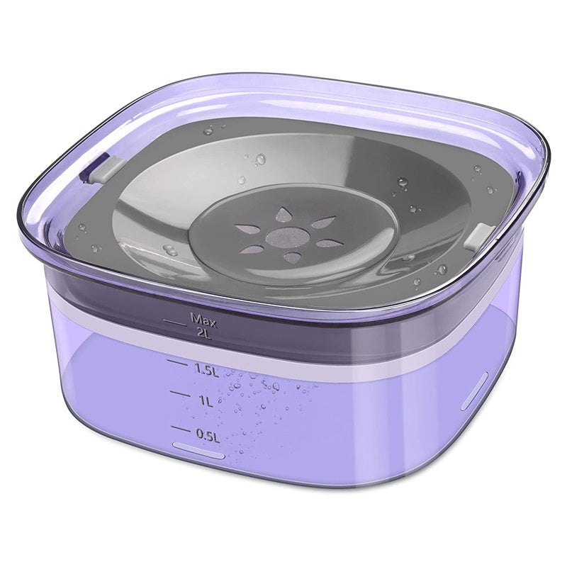 Pet Dog Splash-Proof Water Bowl