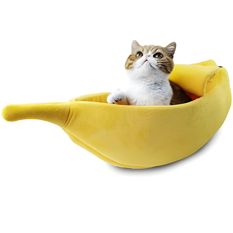 Soft Warm Banana Pet Dog Cat Bed Nest House.