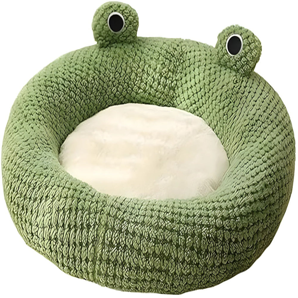 Cartoon Frog Shaped Cute Comfortable Cat Dog Pet Bed.