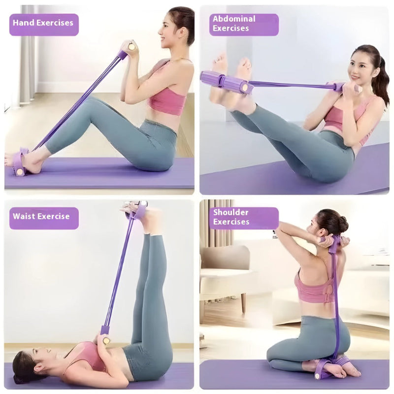 Pedal Puller Chest Expander Upgraded Sit-Ups Abdominal Versatile At Home Workout Gym Equipment.