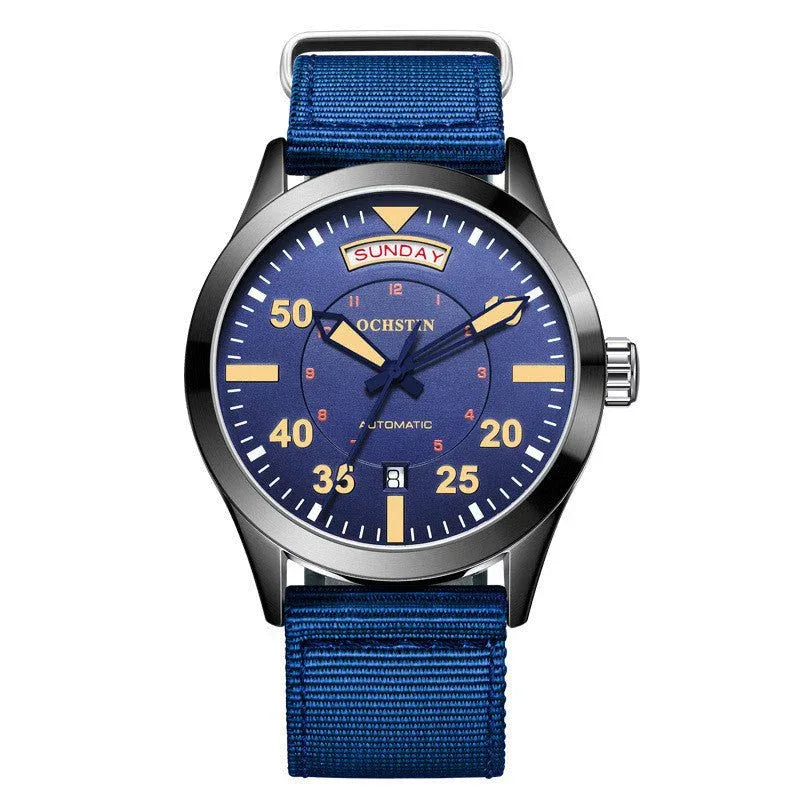 Automatic Mechanical Waterproof Nylon Strap Watch - Weriion