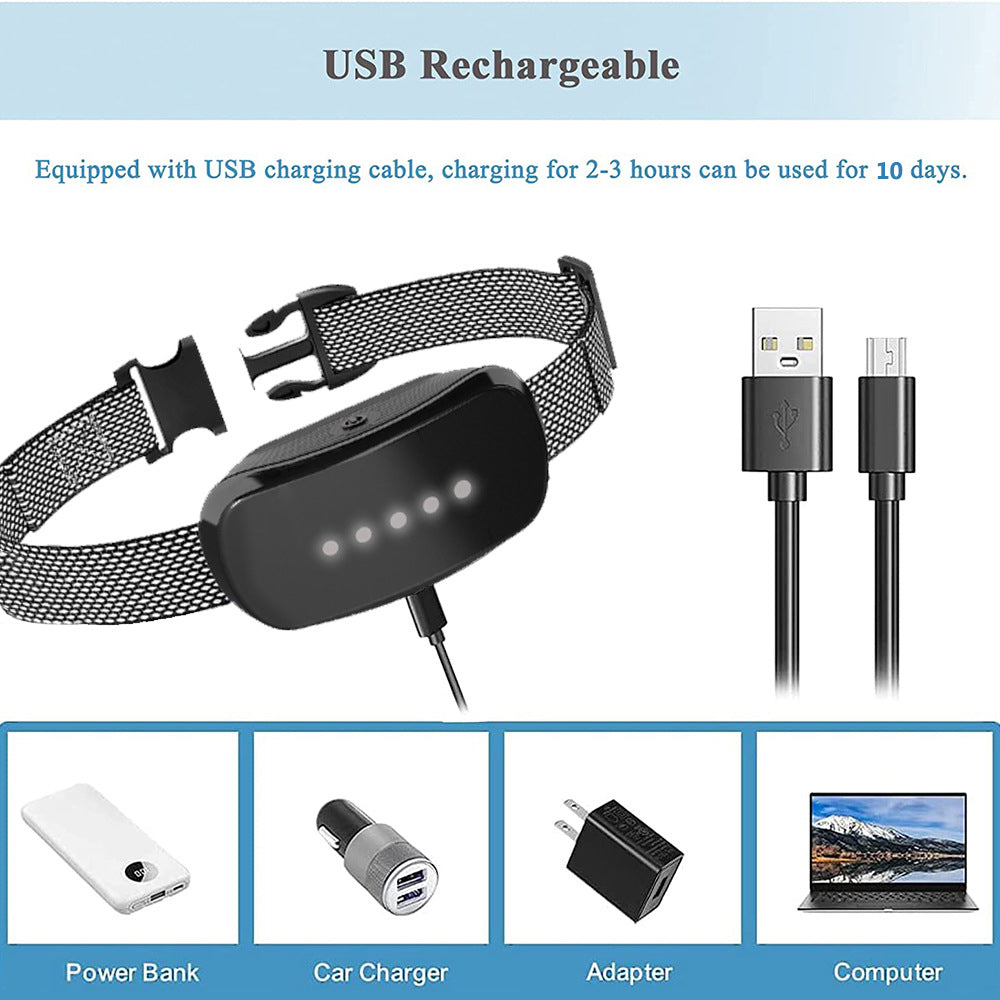 Safe Smart Dog Bark Stopper Training Pet Electric Collar