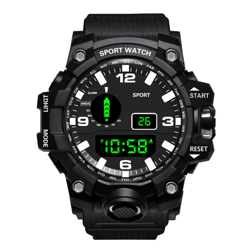 Men's Waterproof Sports Multifunctional Luminous Electronic Digital Watch