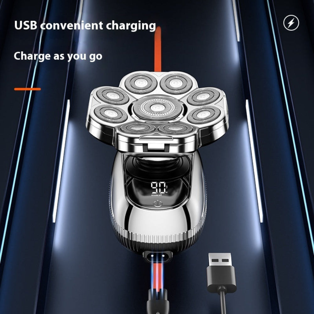 Men's Digital Display Multifunctional Electric Shaver