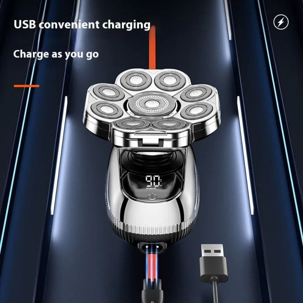 Men's Digital Display Multifunctional Electric Shaver