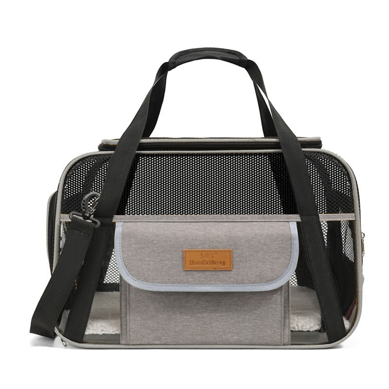 Breathable Oxford Cloth One-Shoulder Dog Bag Portable Cat Bag