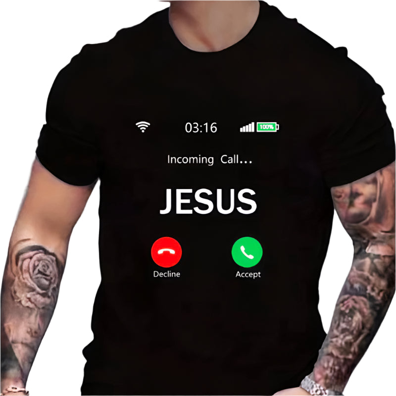 Men's Round Neck Short Sleeve Summer T-Shirt