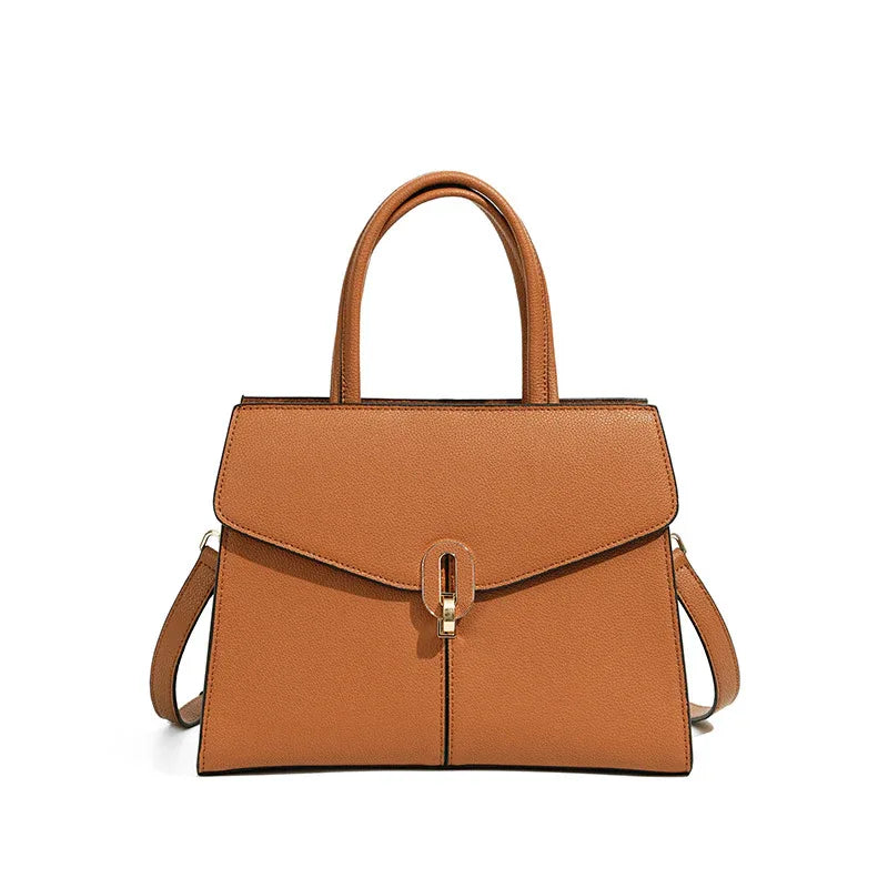 Leather Commuting High-Grade Handbag For Women