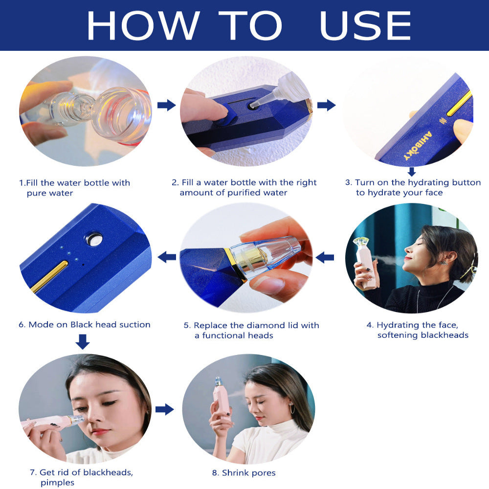 Diamond Blackhead Remover & Facial Sprayer Deep Cleansing Skin Care