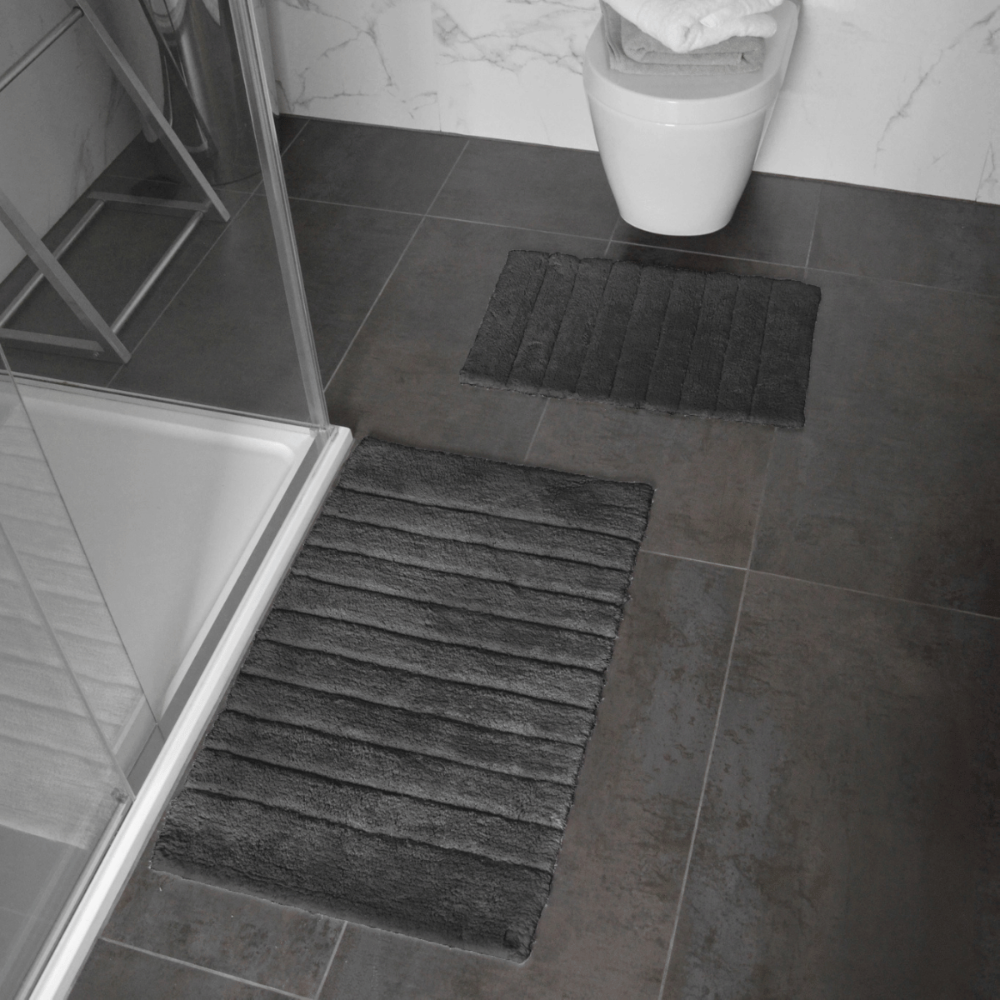 2 Pieces Set Bathroom Rugs