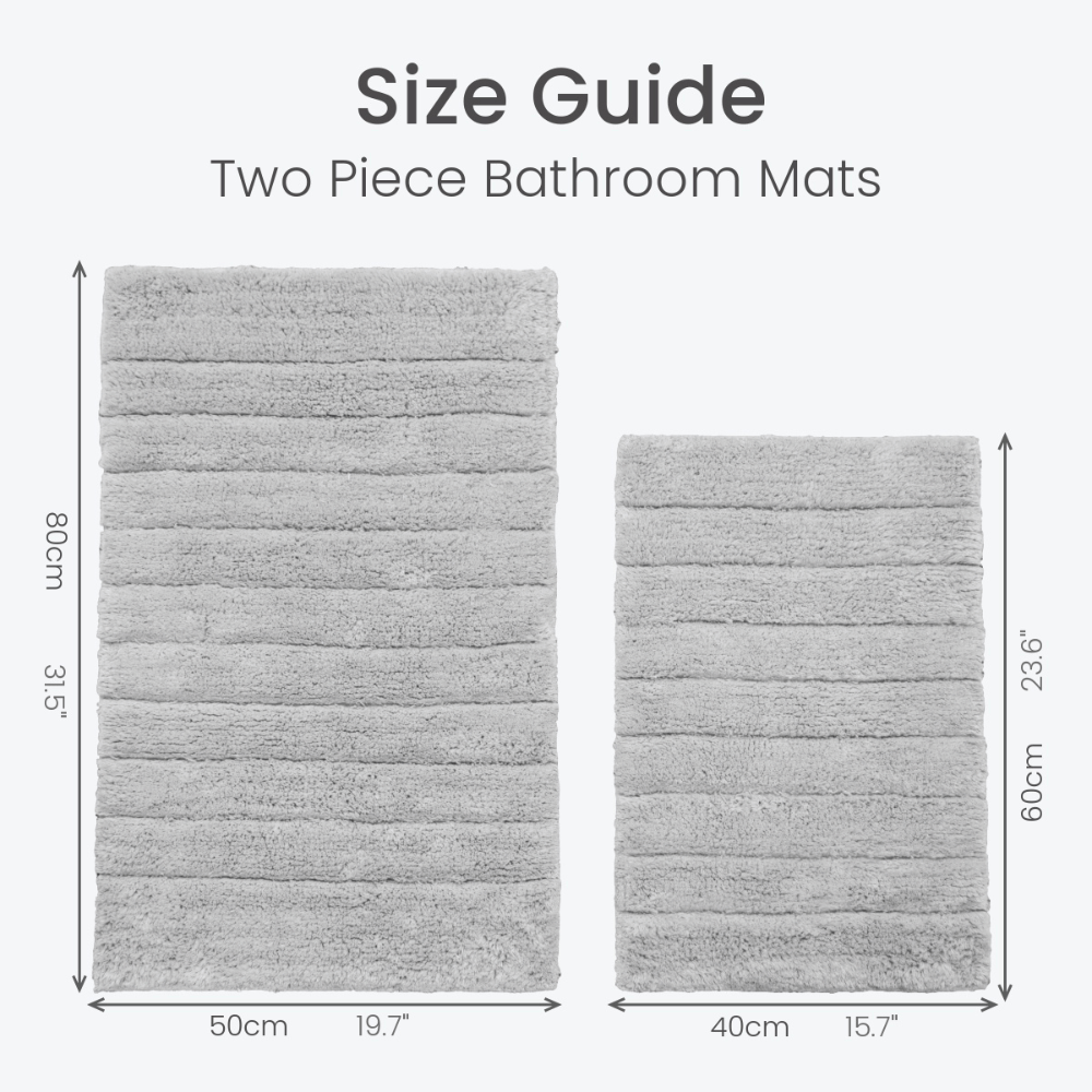 2 Pieces Set Bathroom Rugs