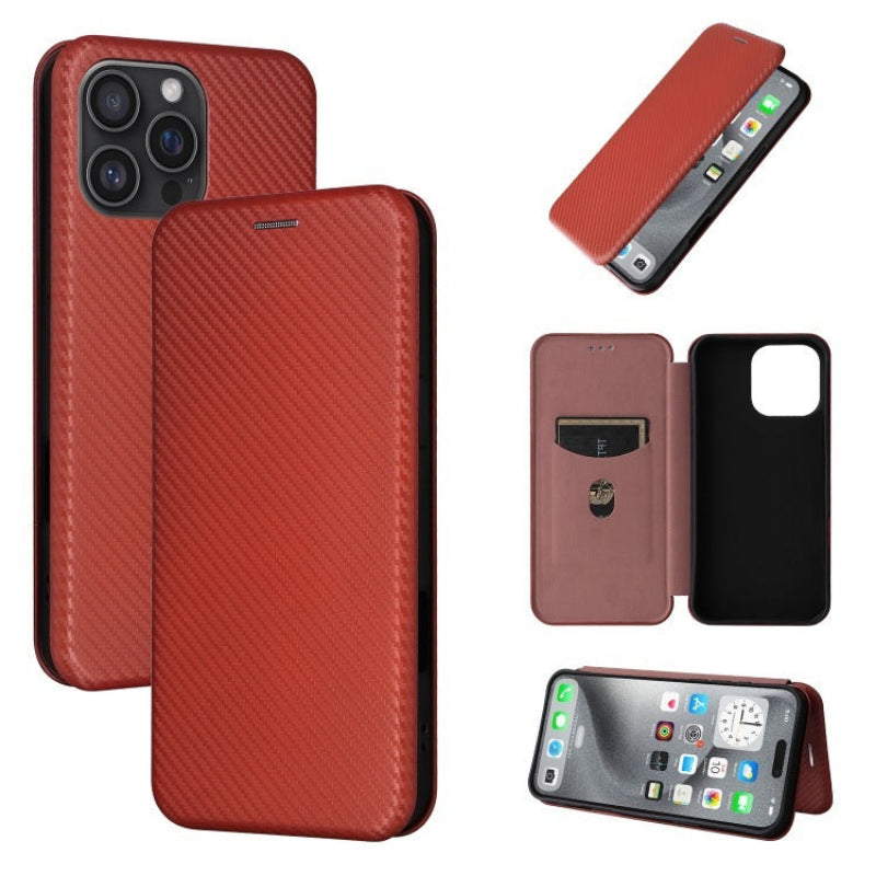 Solid Color Leather Phone Case