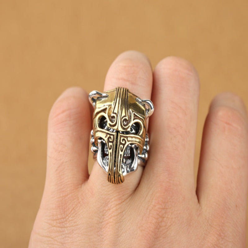Men's Fashion Personality Gladiator Helmet Ring