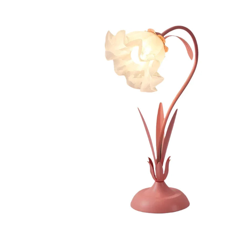 Bedside Flower Minimalist Creative Lily Of The Valley Flower Desk Table Lamp - Weriion