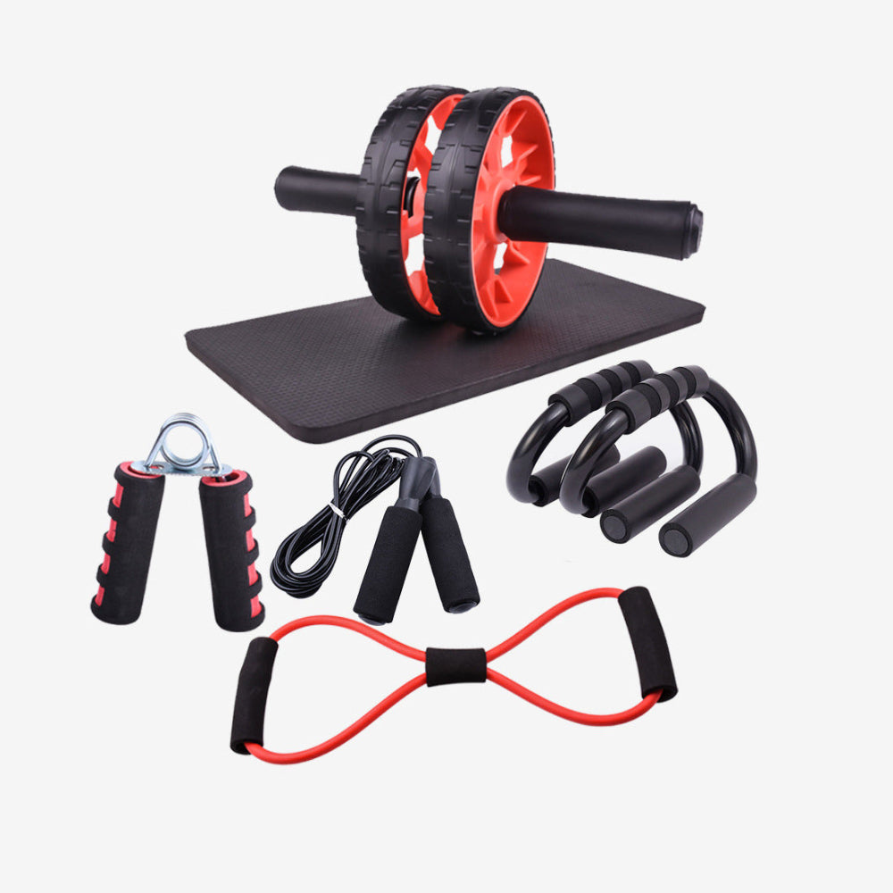 Multifunctional Household Abdominal Wheel Seven-Piece Fitness Workout At Home Set.