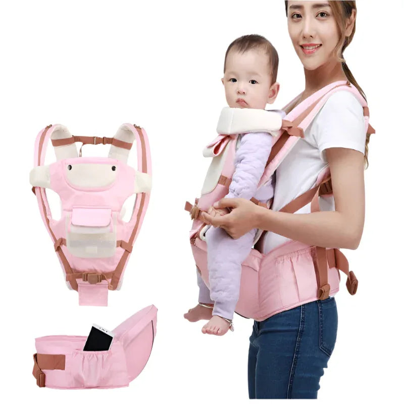 Breathable Ergonomic Adjustable Belt Baby Carriers For Children Between 0 - 3 Years Old - Weriion