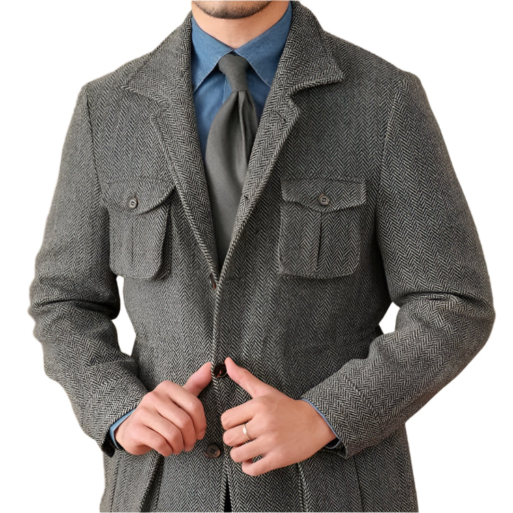 Business Safari Jacket For Men - Weriion