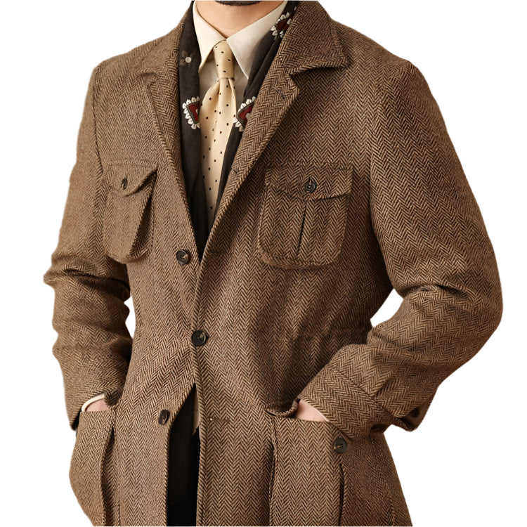 Business Safari Jacket For Men - Weriion