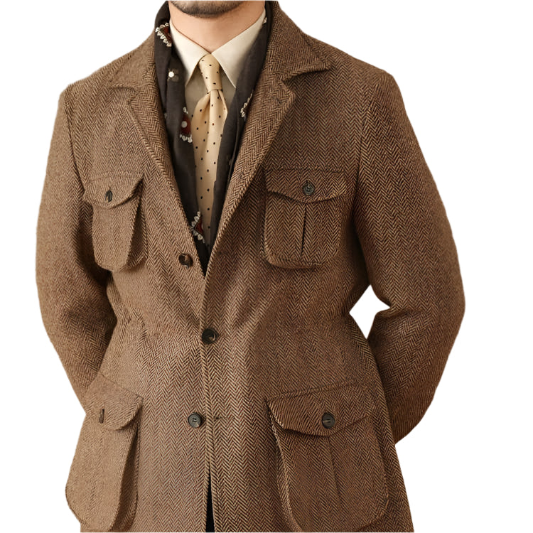 Business Safari Jacket For Men - Weriion