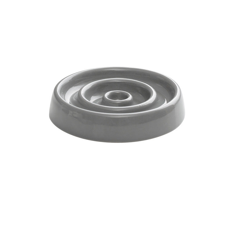 Ceramic Anti-Gulping Slow Feeding Pet Cat Dog Bowl.