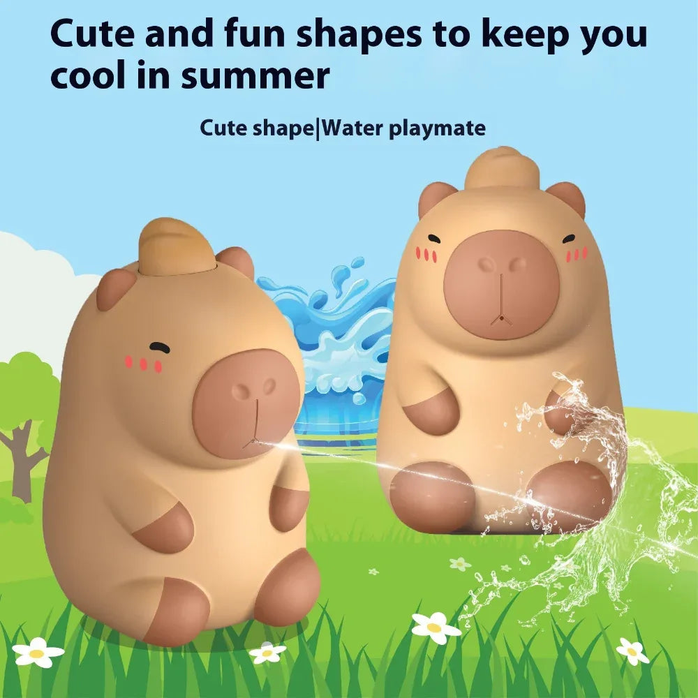 Children's Capybara Summer Water Gun Pistol Outdoor Pool Bath Toy.