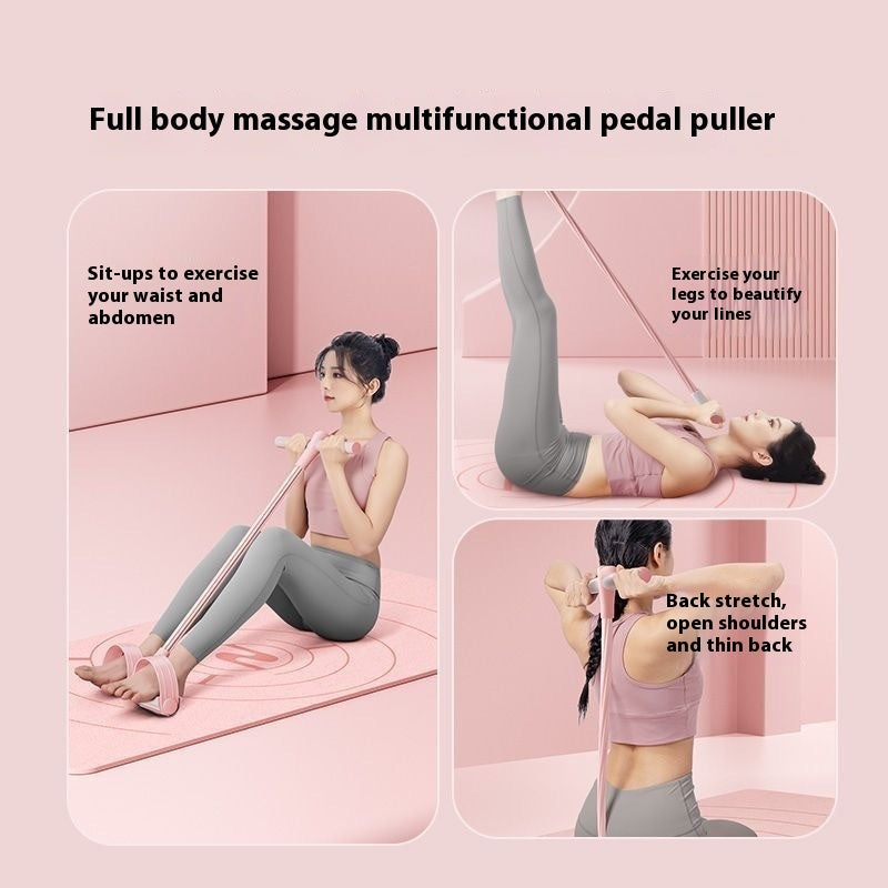 Pedal Puller Chest Expander Upgraded Sit-Ups Abdominal Versatile At Home Workout Gym Equipment.