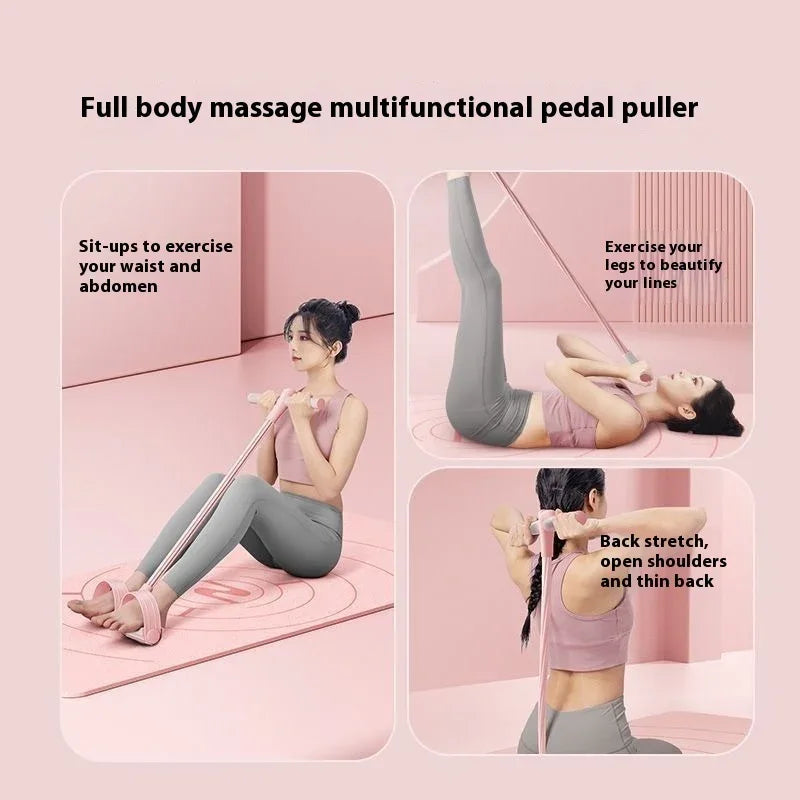 Pedal Puller Chest Expander Upgraded Sit-Ups Abdominal Versatile At Home Workout Gym Equipment.
