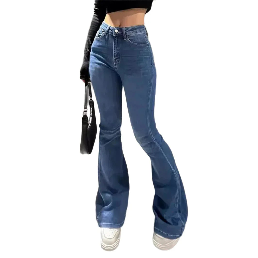Casual Women's Denim Fabric Trousers Pants Jeans - Weriion